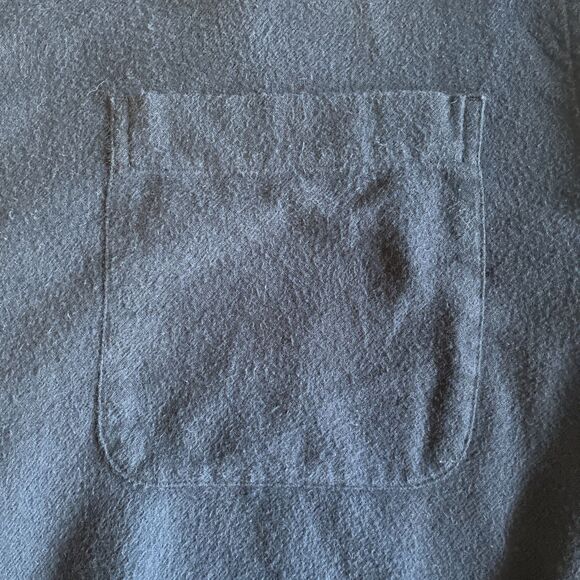 Classic Rugged Wear Men’s Shirt 2XL Navy Blue Flannel Cotton Workwear Cabincore - Picture 7 of 7